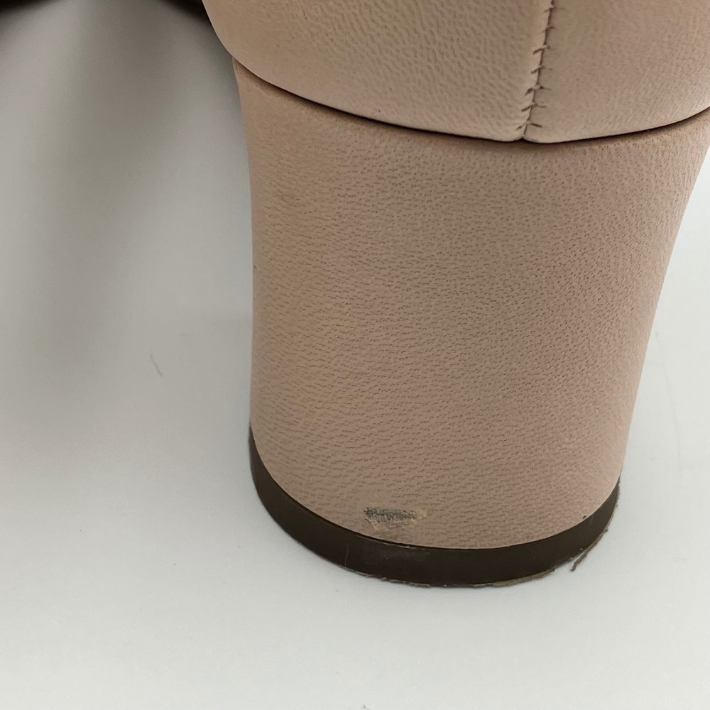 Paul Green Kami Womens Nude Leather Pointed Toe Block Heel Pumps Size 6 - Picture 10 of 11